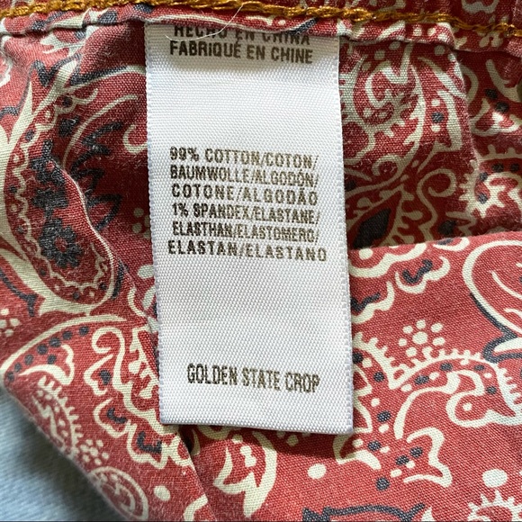 Lucky Brand Golden State Crop Jeans with Distressing Size 4/27 - Picture 8 of 12